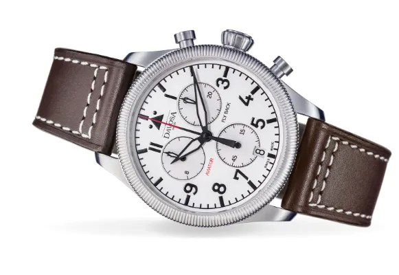 Aviator Fly Back Quartz Chronograph White Men's Pilot Watch 16249915