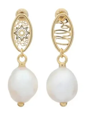 back lace drop earrings