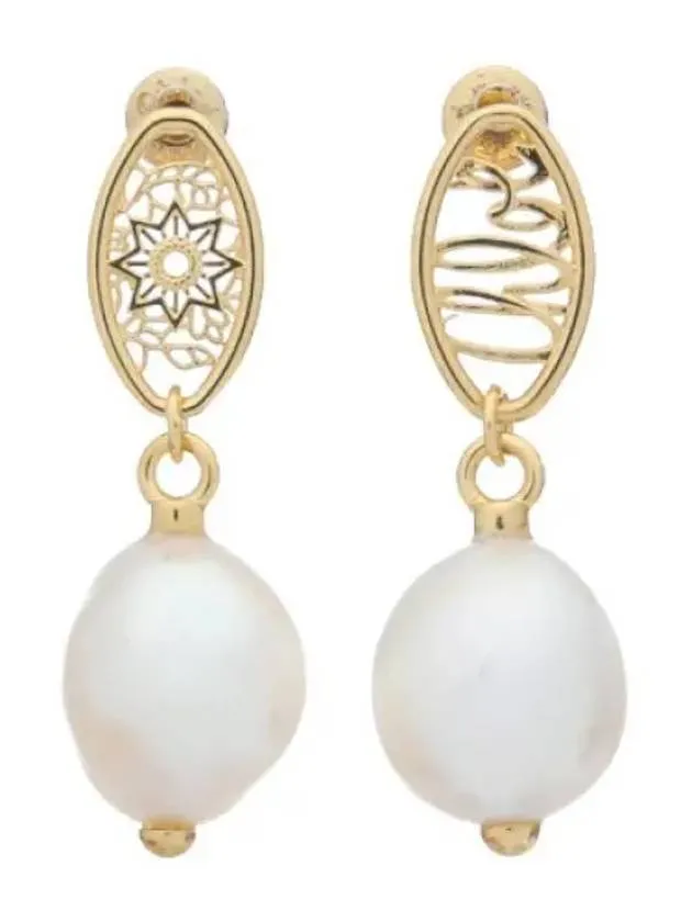 back lace drop earrings