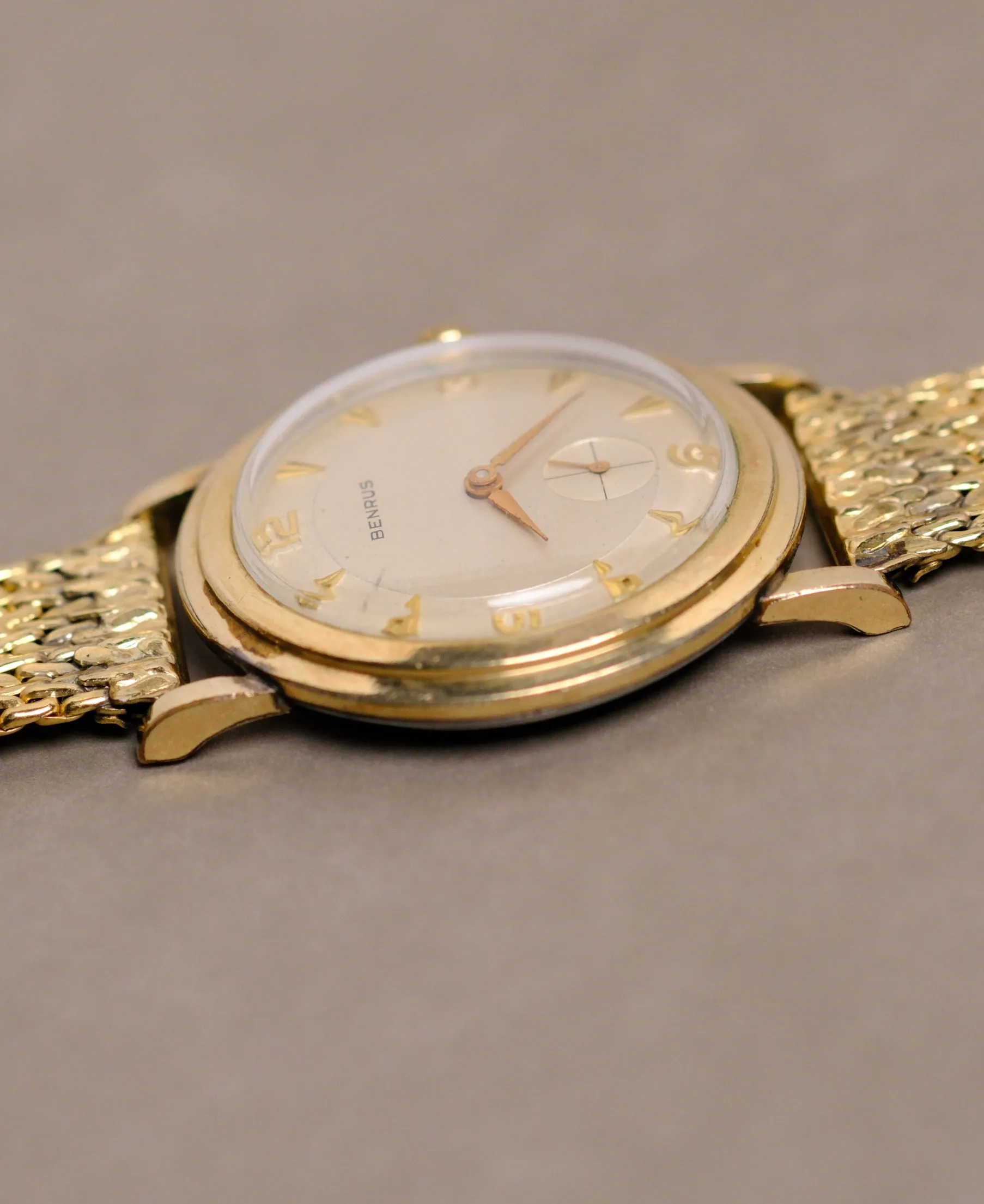 Benrus Jumbo 35 mm 10k Watch w/ Original Band - 1956