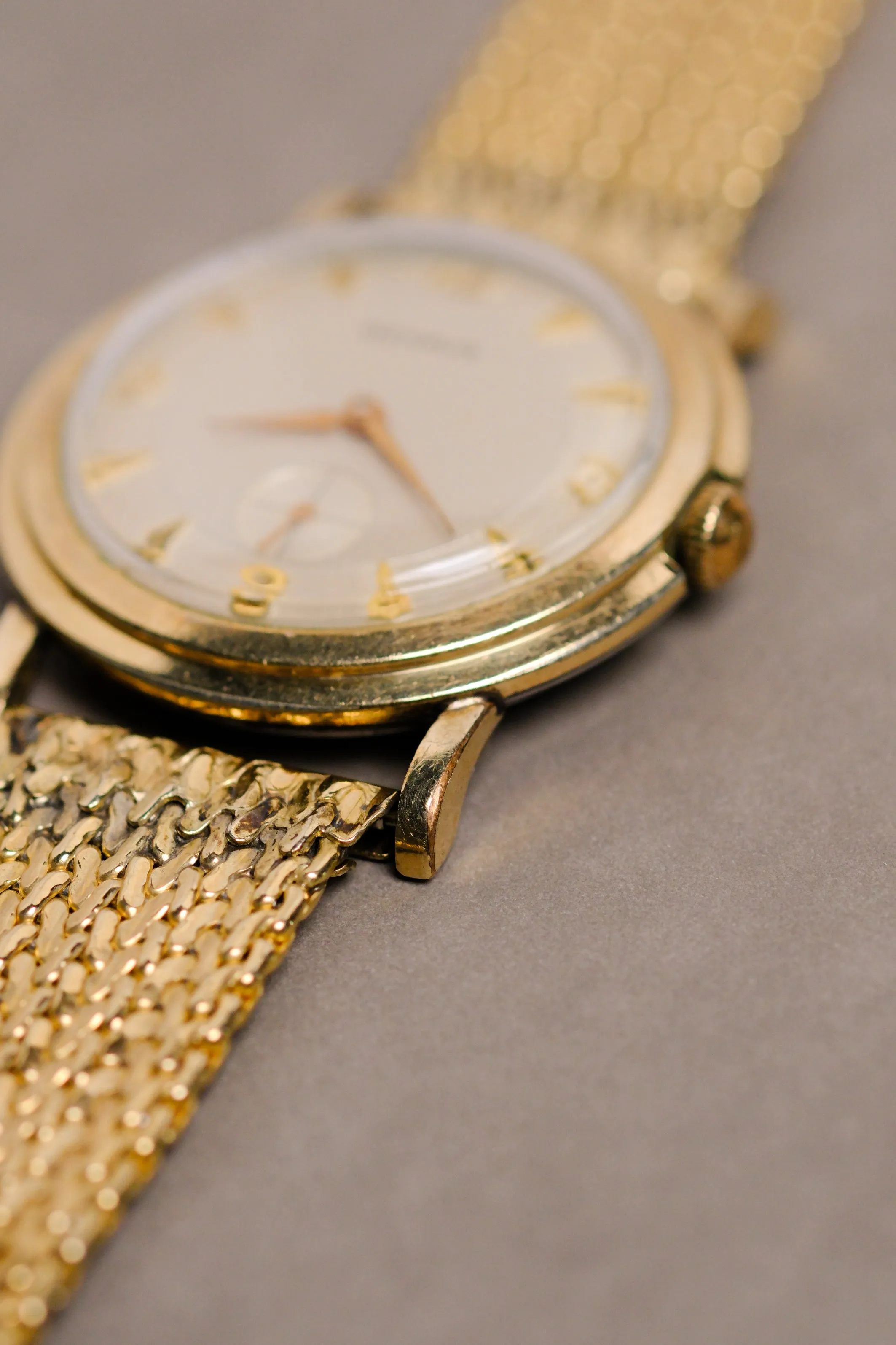 Benrus Jumbo 35 mm 10k Watch w/ Original Band - 1956