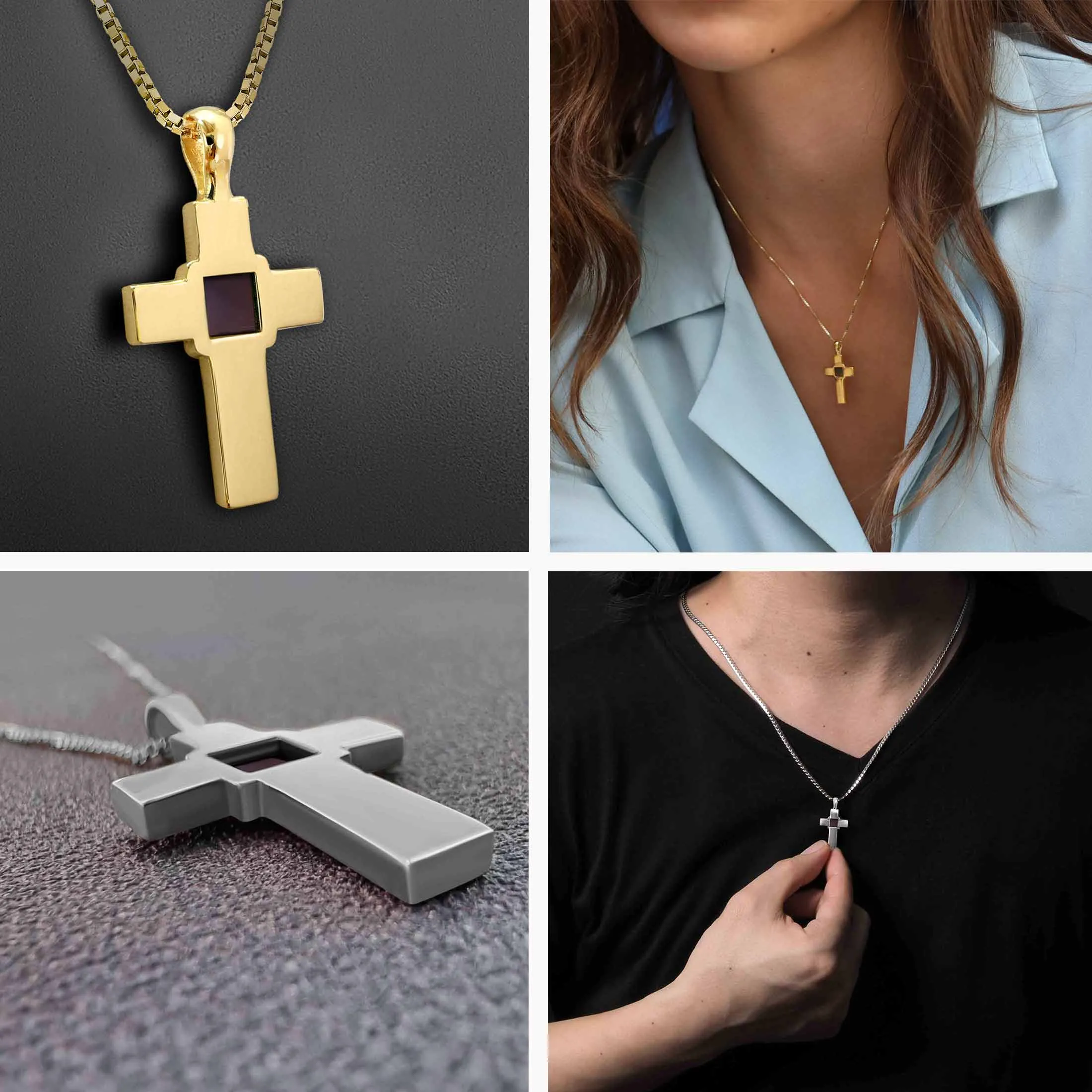 Bible On Jewelry: Nano Bible - Pure Cross Pendant (22mm)