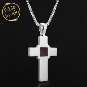 Bible On Jewelry: Nano Bible - Pure Cross Pendant (22mm)