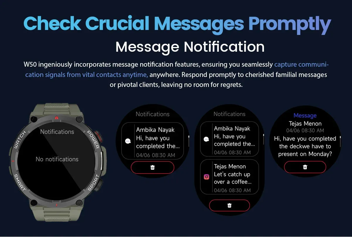 BLACKVIEW W50 1.39" Sports Smart Watch