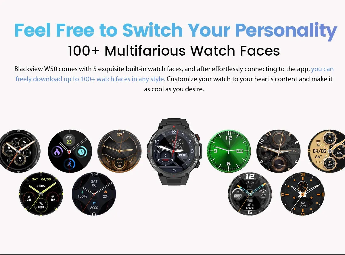 BLACKVIEW W50 1.39" Sports Smart Watch