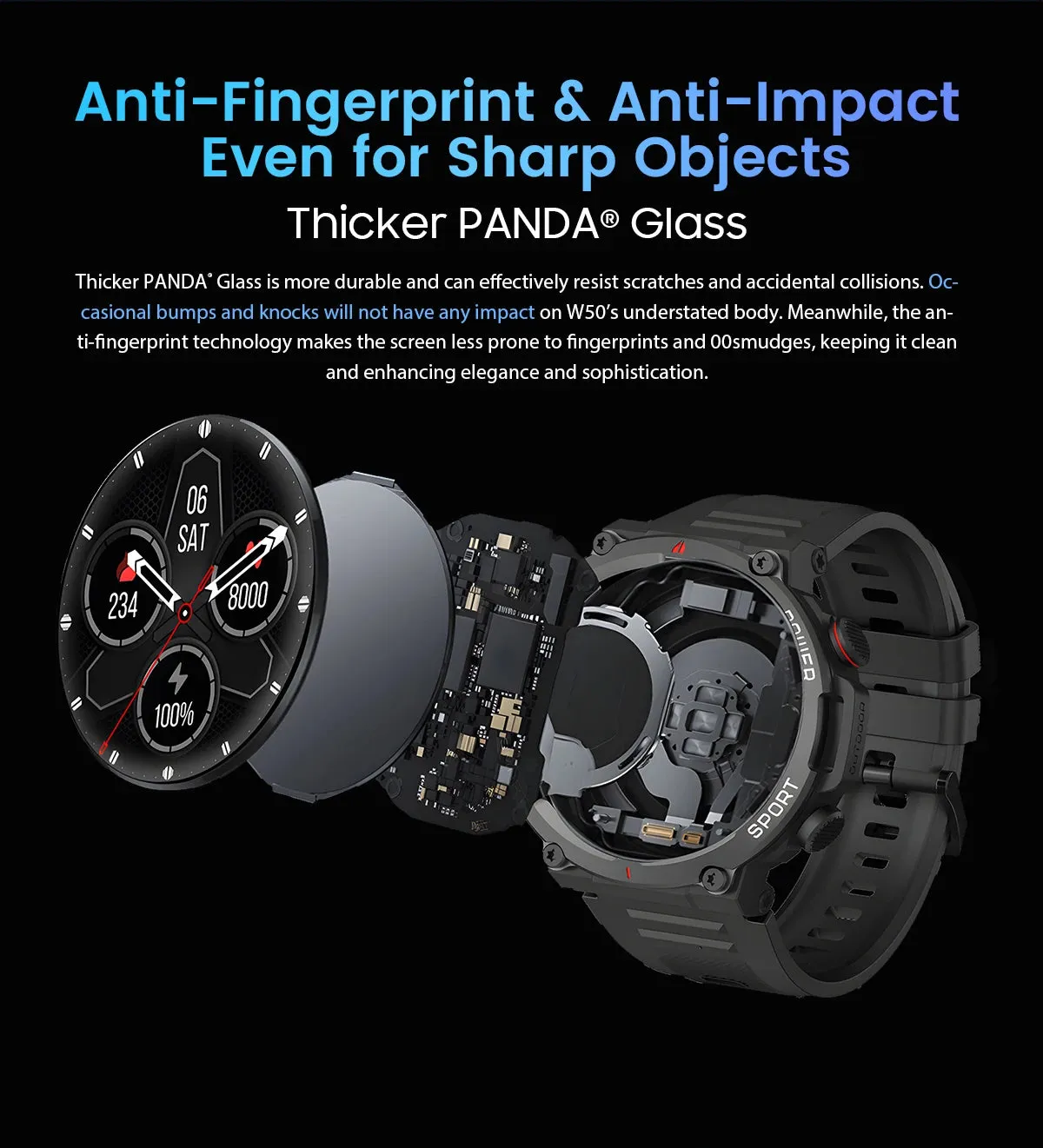 BLACKVIEW W50 1.39" Sports Smart Watch