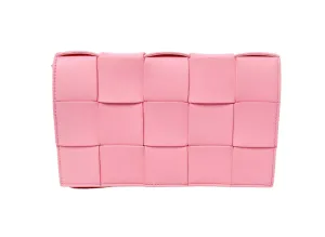 Bottega Veneta Pink Cassette Leather Crossbody Bag