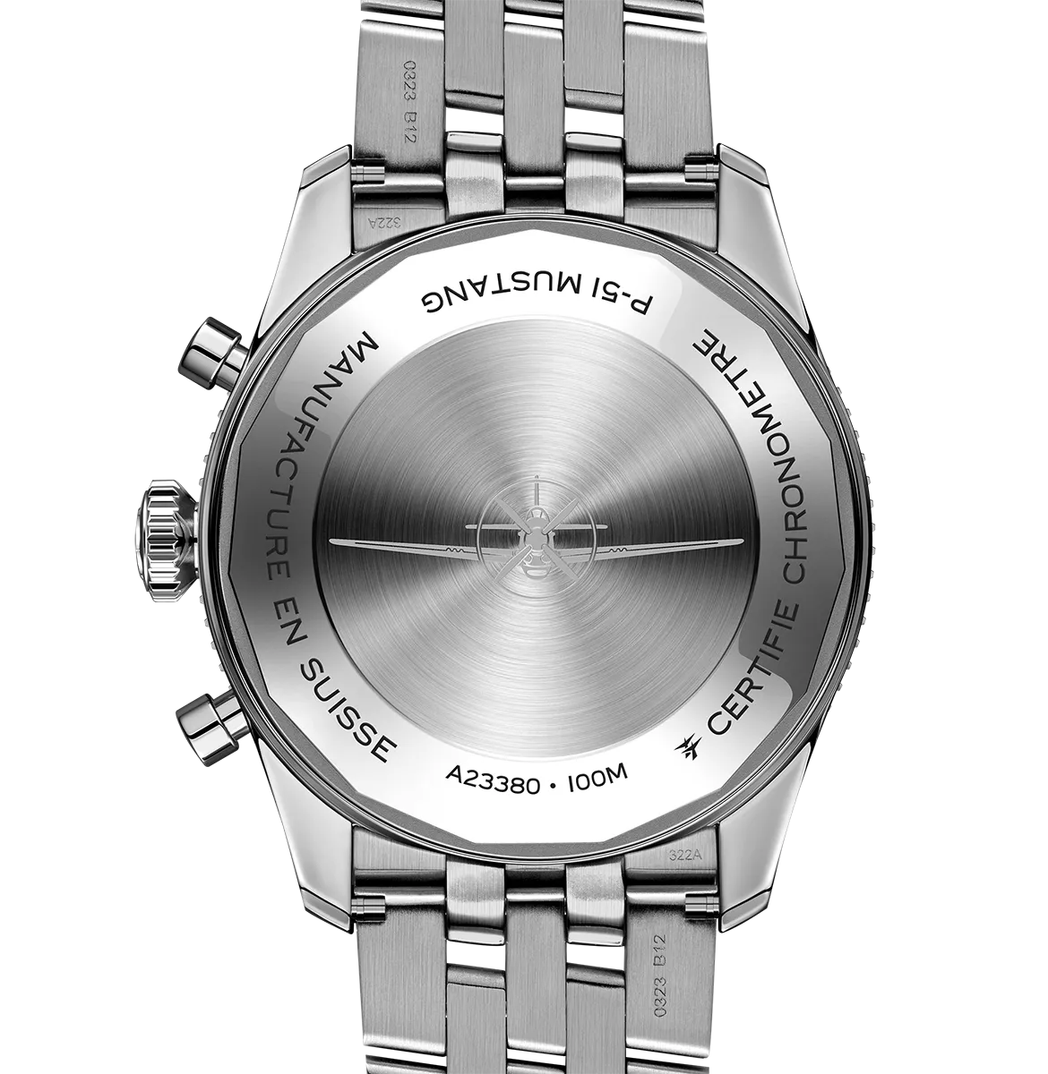 Breitling Classic AVI Chronograph 42 P-51 Mustang Watch with Stainless Steel Bracelet
