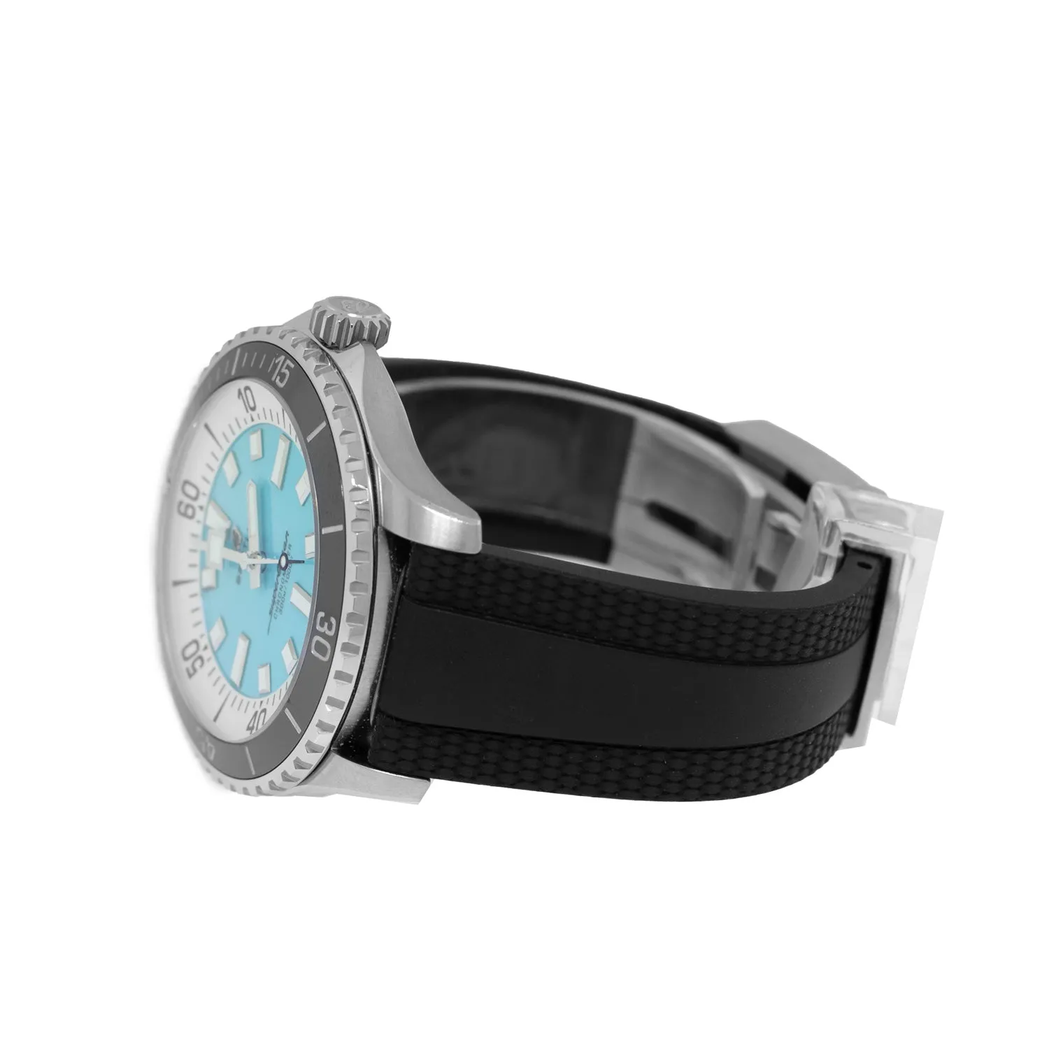 Breitling Superocean 44mm Stainless Steel Blue Index Dial Black Bezel A17376