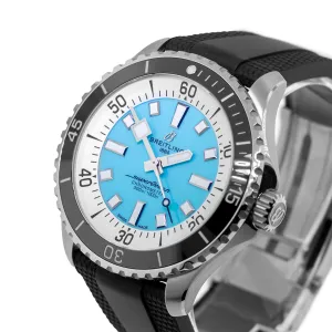 Breitling Superocean 44mm Stainless Steel Blue Index Dial Black Bezel A17376