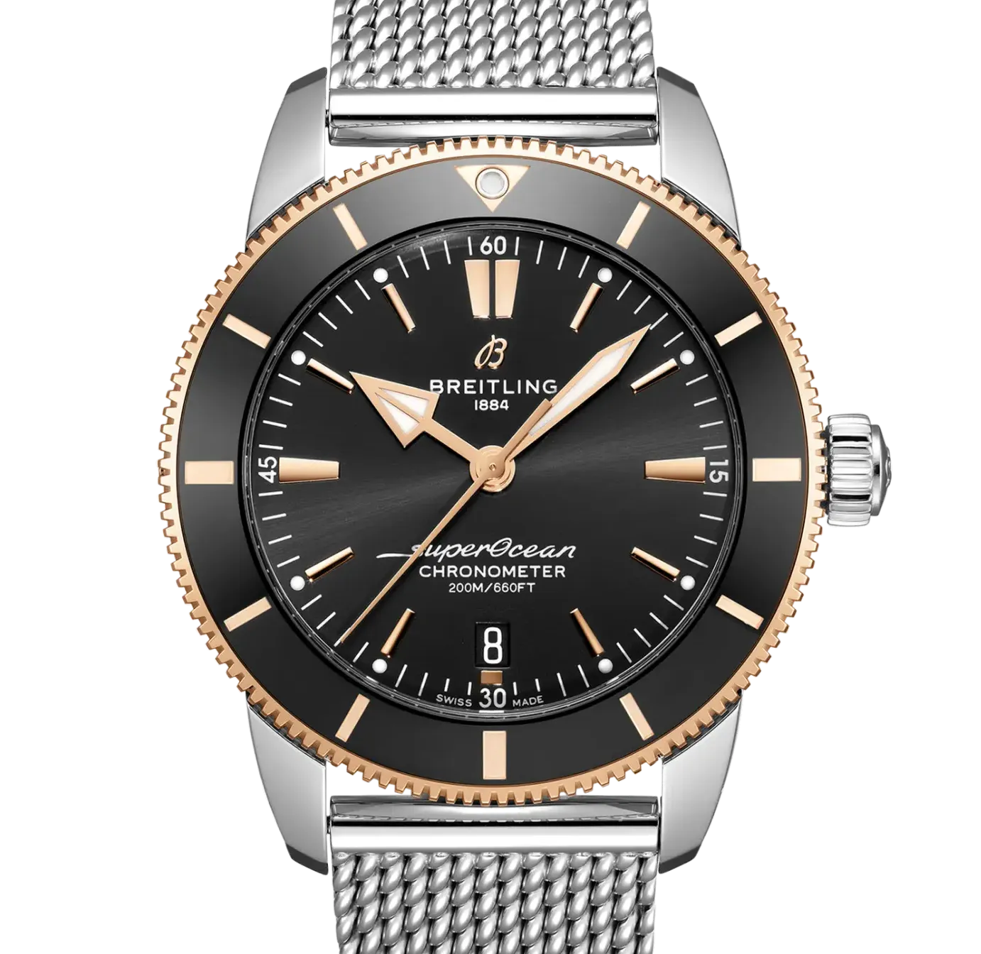 Breitling Superocean Heritage B20 Automatic 44 Watch with Black Dial