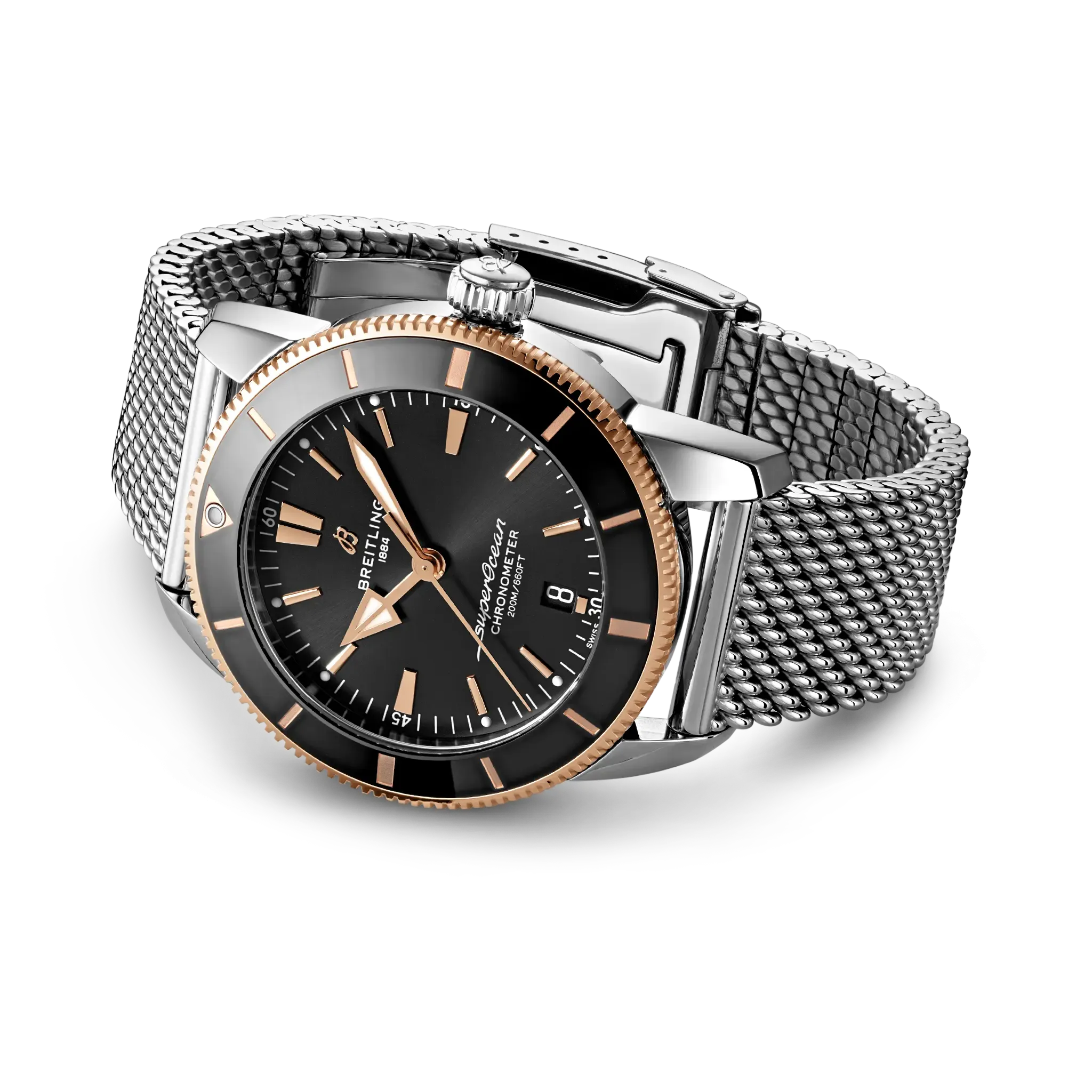 Breitling Superocean Heritage B20 Automatic 44 Watch with Black Dial
