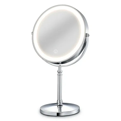 Bringing the Studio to You: 8 Inch Makeup Mirror with Light, USB Charging, and 10x Magnifying for Vanity