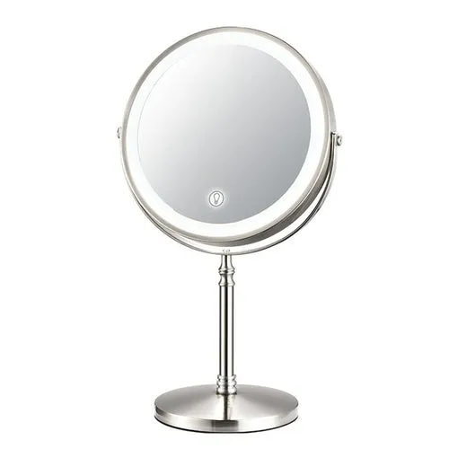 Bringing the Studio to You: 8 Inch Makeup Mirror with Light, USB Charging, and 10x Magnifying for Vanity