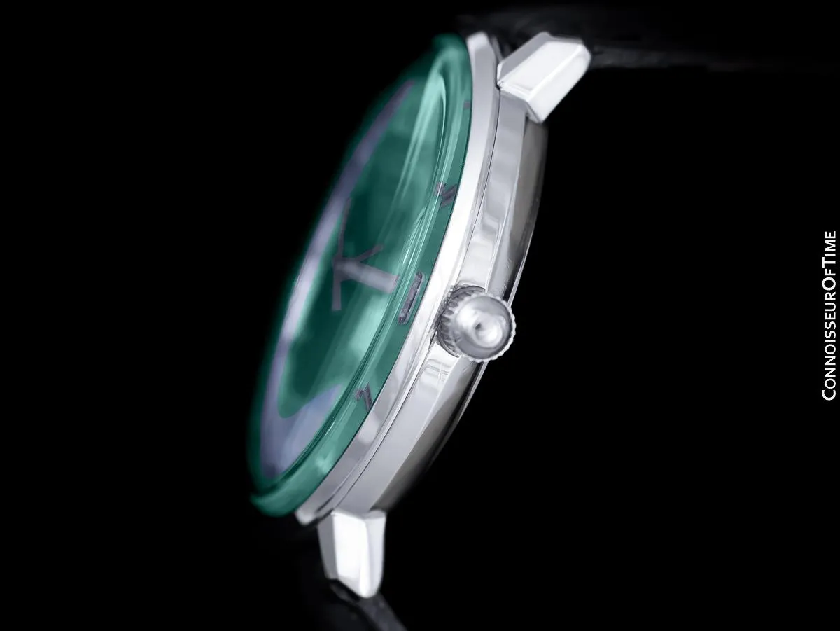 c. 1970 Omega De Ville Vintage Mens Cal. 565 Automatic Watch with Tiffany Blue Dial - Stainless Steel