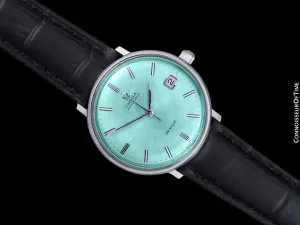 c. 1970 Omega De Ville Vintage Mens Cal. 565 Automatic Watch with Tiffany Blue Dial - Stainless Steel