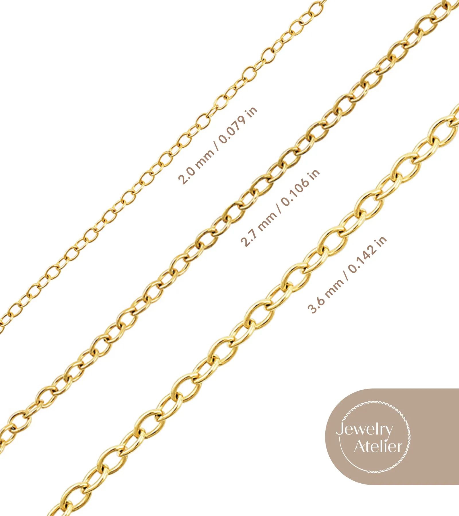 Cable Chain Necklace (3.6mm)