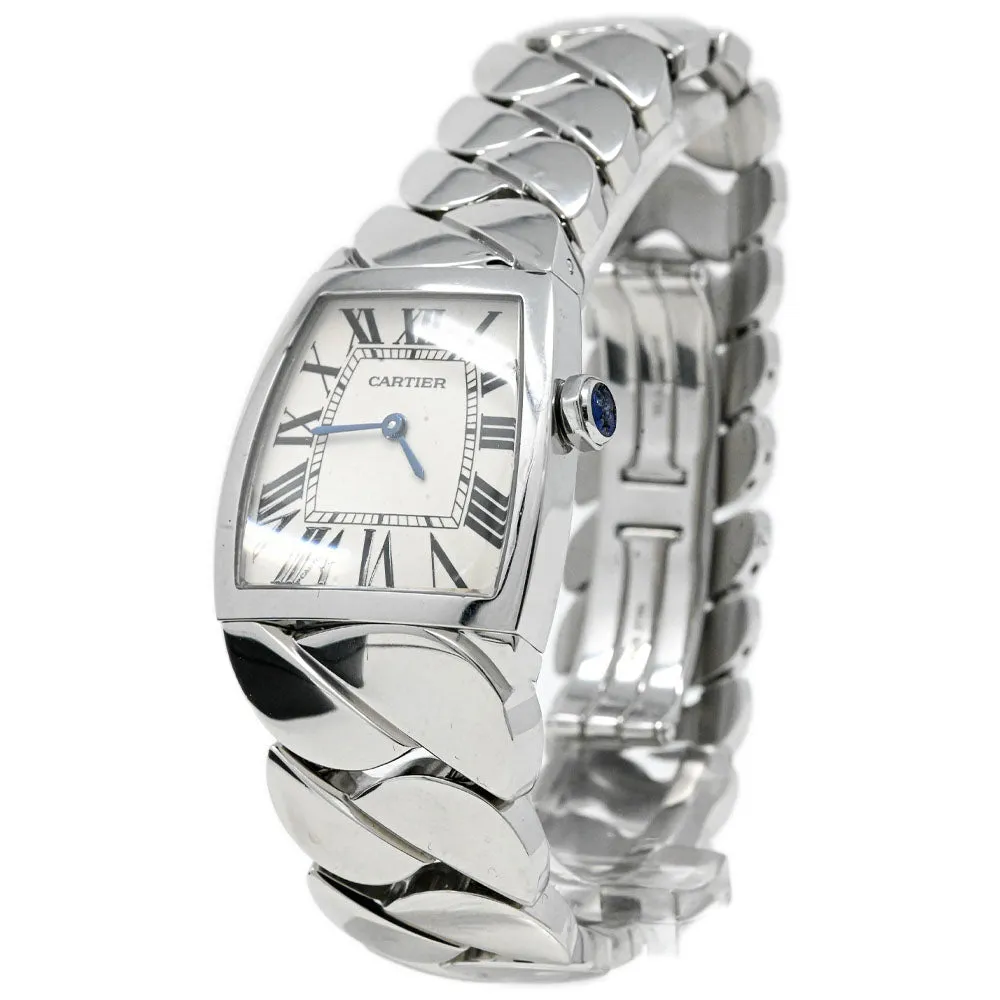 Cartier Ladies La Dona Stainless Steel 29x27mm White Roman Dial Watch Ref #: W660022I