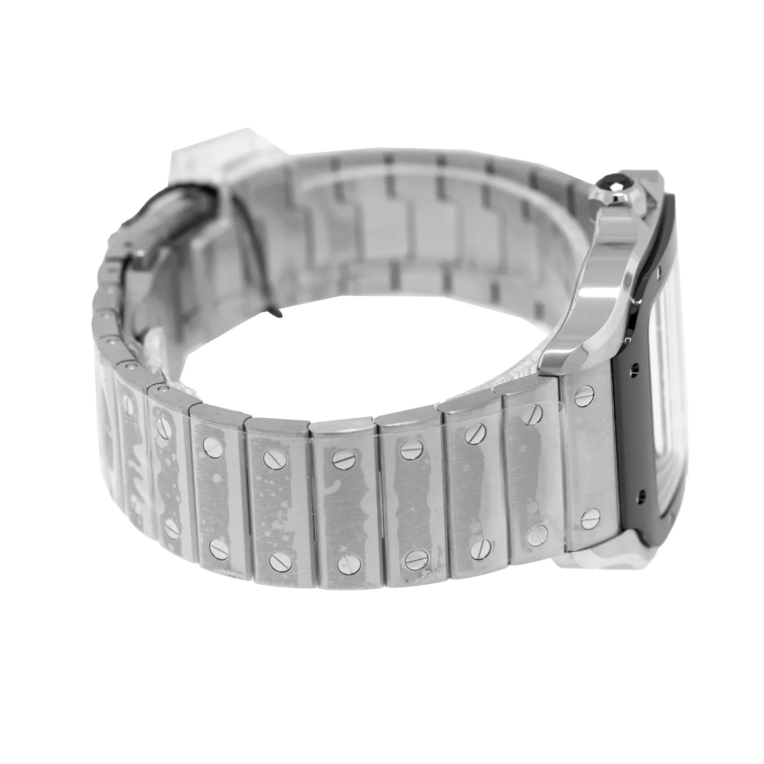 Cartier Santos 40mm Stainless Steel and ADLC Grey Roman Dial WSSA0037