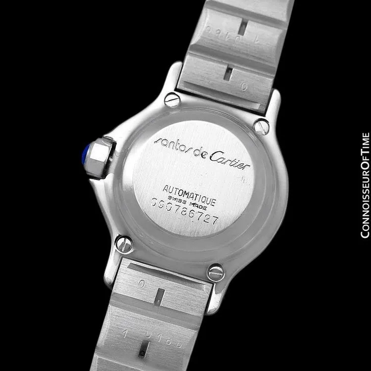 Cartier Santos Octagon Ladies Watch, Automatic - Stainless Steel & 18K Gold
