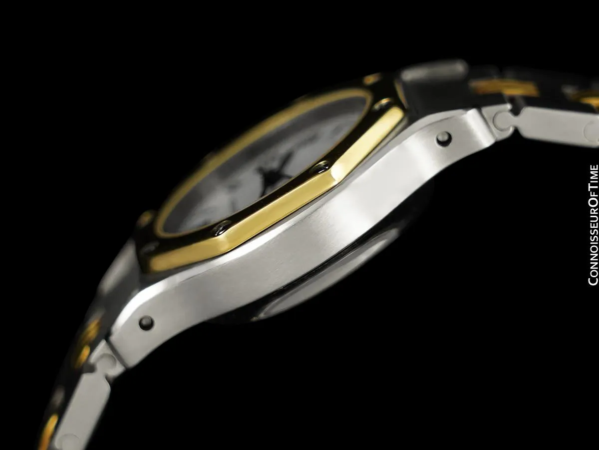 Cartier Santos Octagon Ladies Watch, Automatic - Stainless Steel & 18K Gold