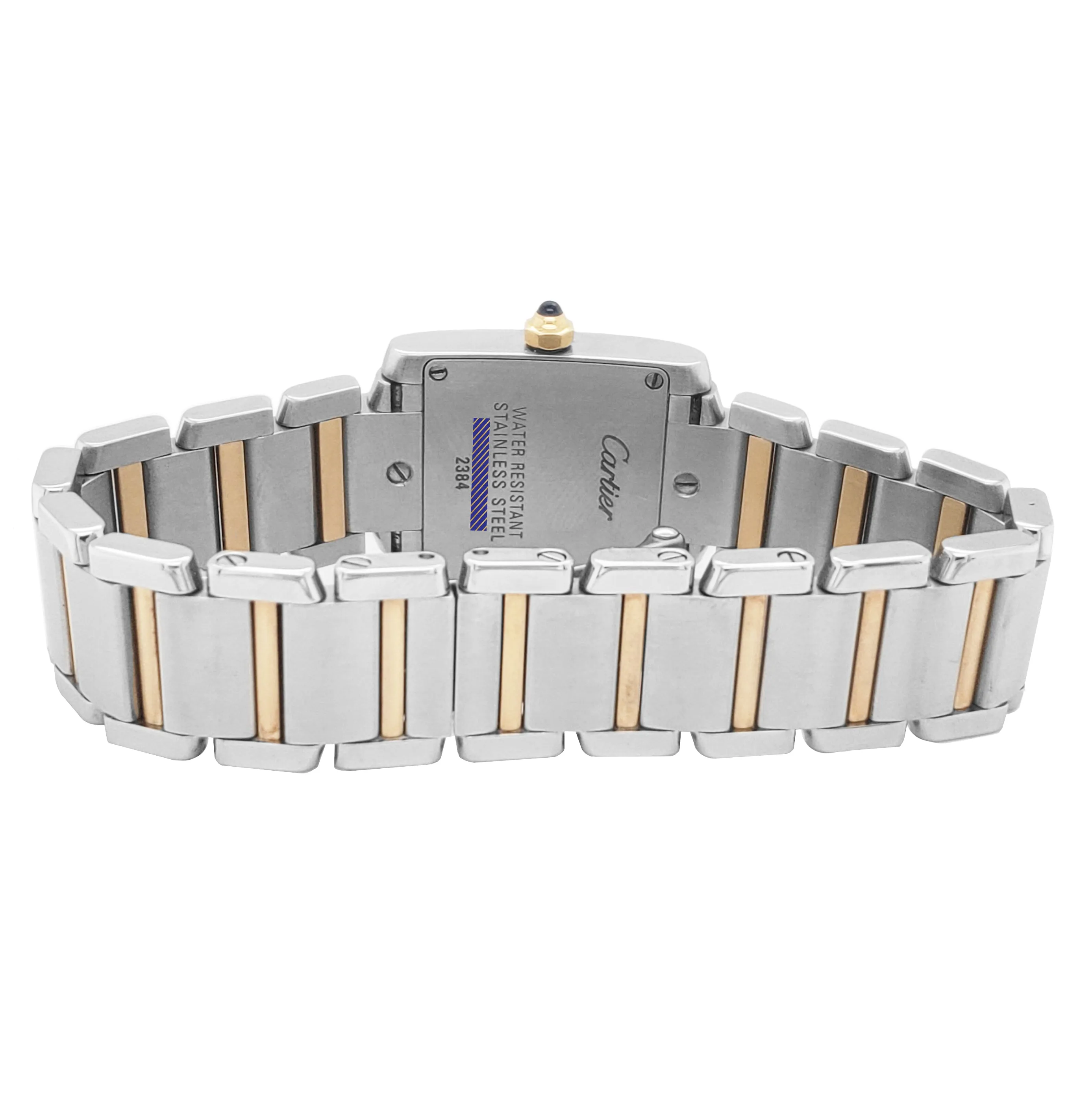 Cartier Tank Francaise Stainless Gold Roman Two-Tone Quartz Watch 2384 W51007Q4