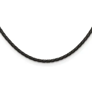 Chisel 4mm Genuine Leather Weave 18 inch Necklace