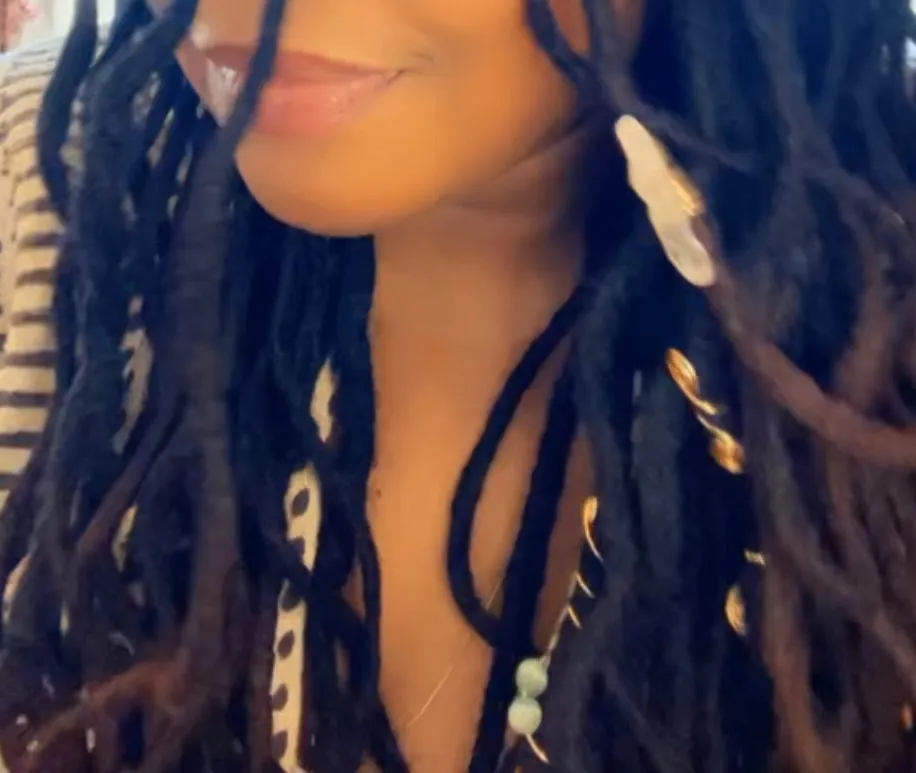 Chunky Quartz Loc Jewelry | Crystal Loc Jewelry