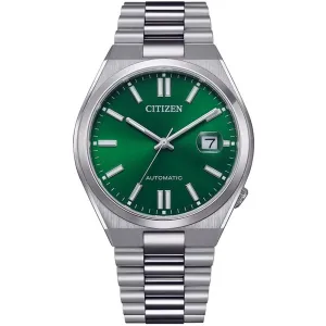 Citizen Tsuyosa Mechanical Green Dial NJ0150-81X Stainless Steel Analog Casual Watch