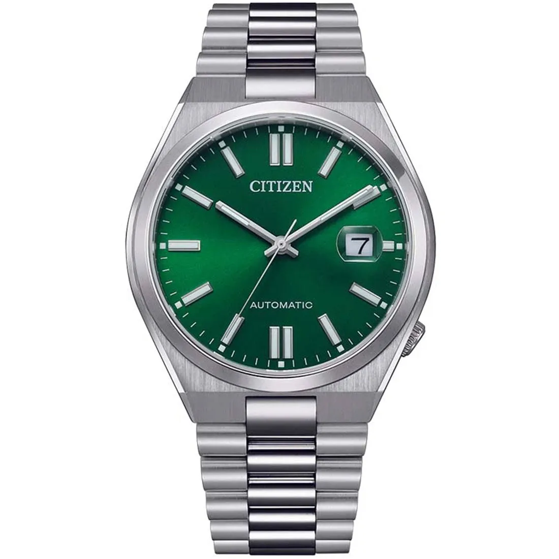 Citizen Tsuyosa Mechanical Green Dial NJ0150-81X Stainless Steel Analog Casual Watch