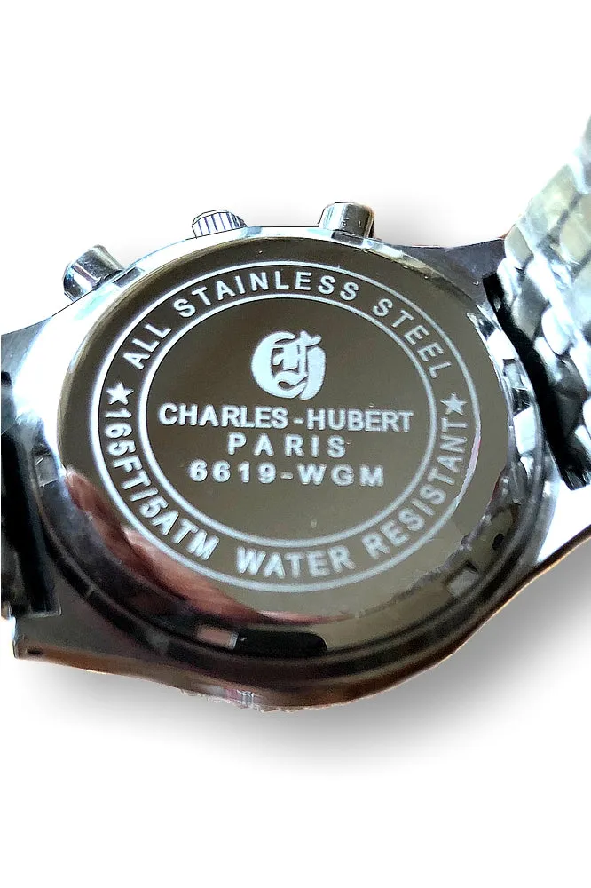 CLOSEOUT! Charles-Hubert Paris Crystal Women's Chronograph