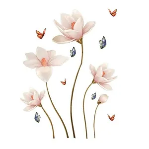 Colorful 3D Butterfly Flower Removable Wall Sticker