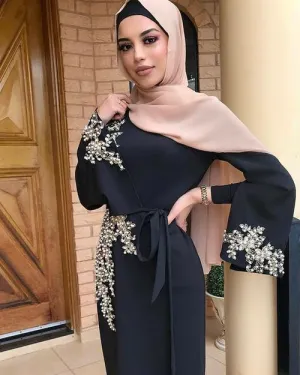 Contemporary Abaya Dress for Muslim Women in Dubai and Turkey