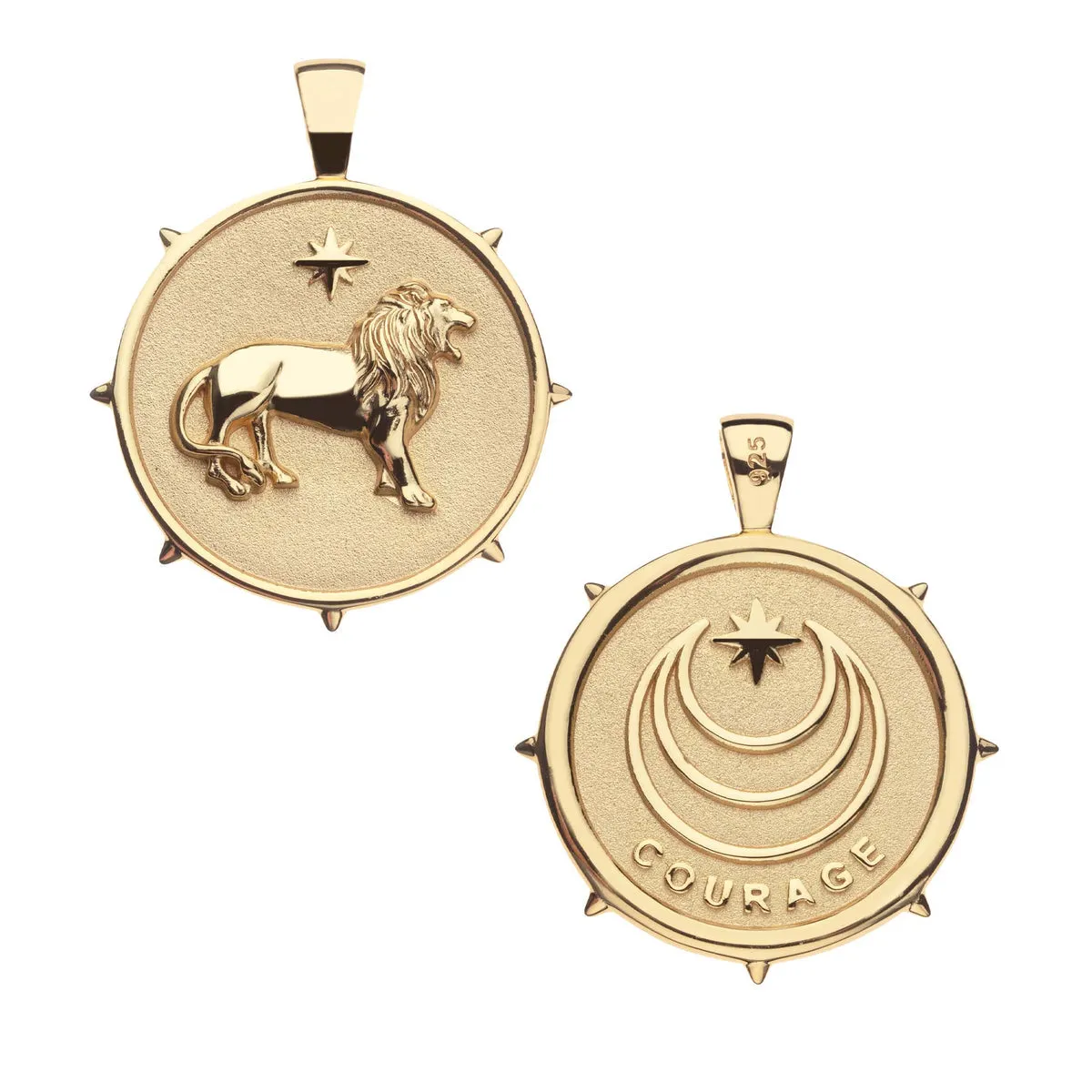 Courage JW Original Pendant Coin Necklace