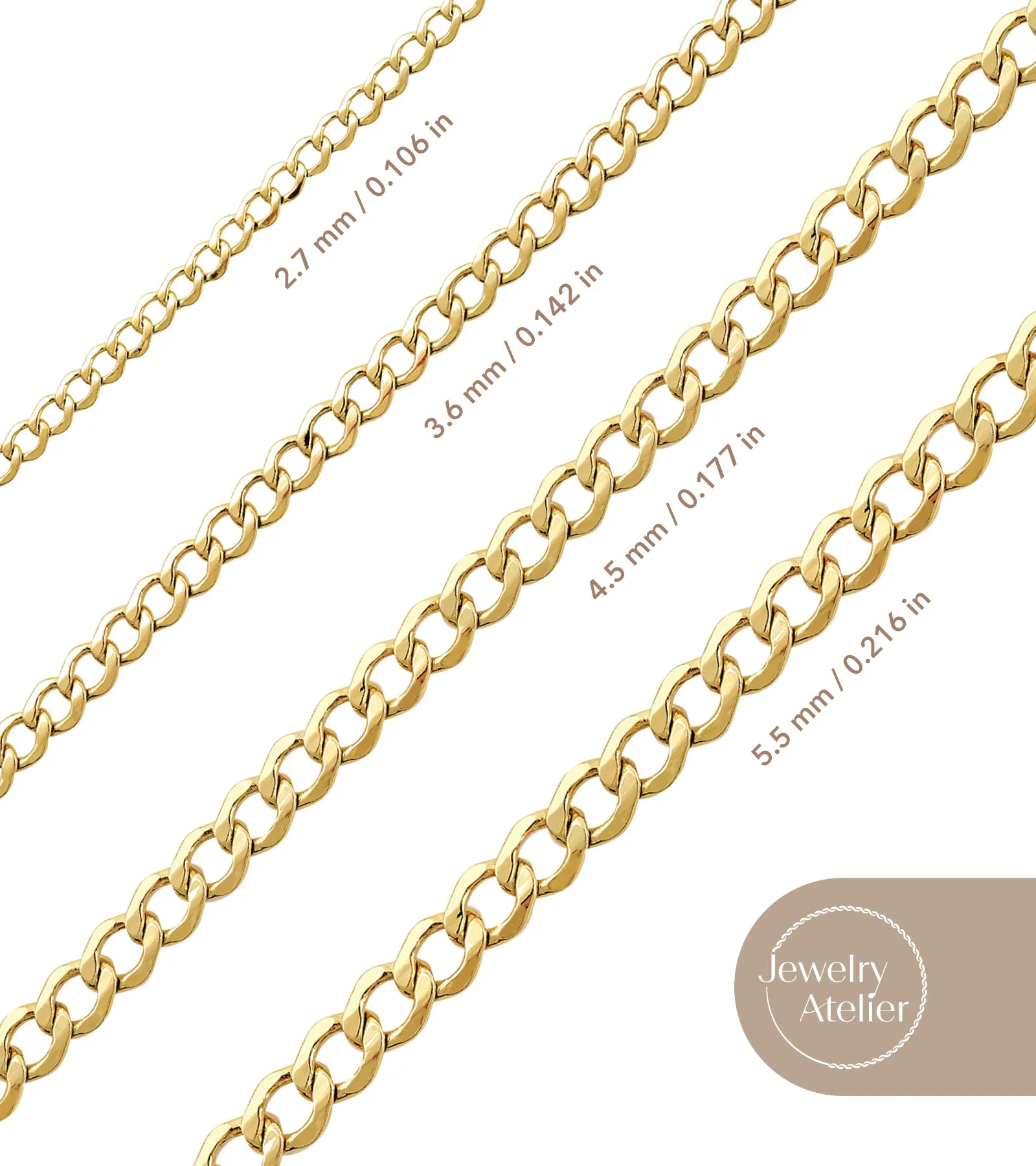 Curb Chain Necklace (2.7mm)