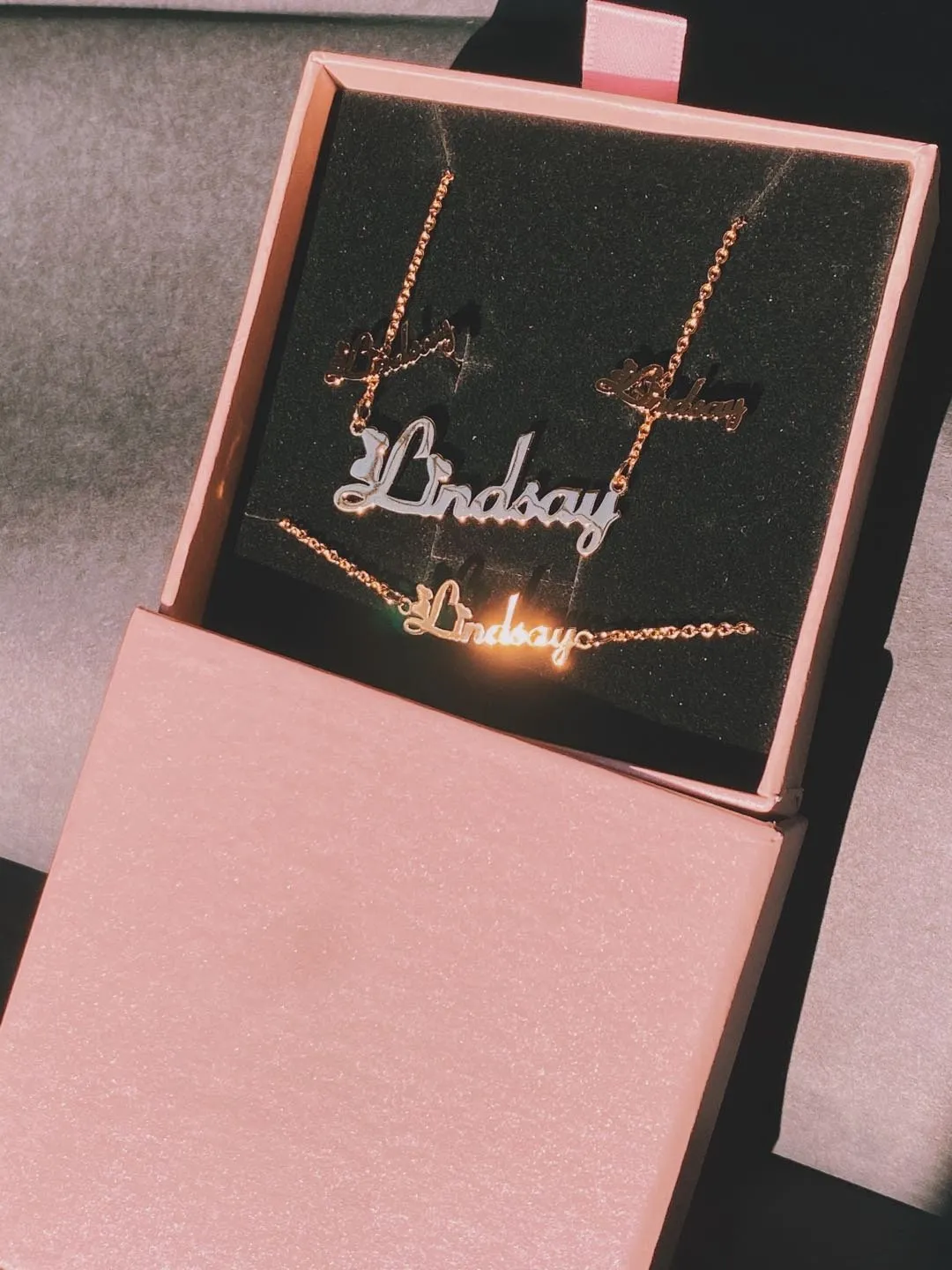 Custom Name Jewelry Set
