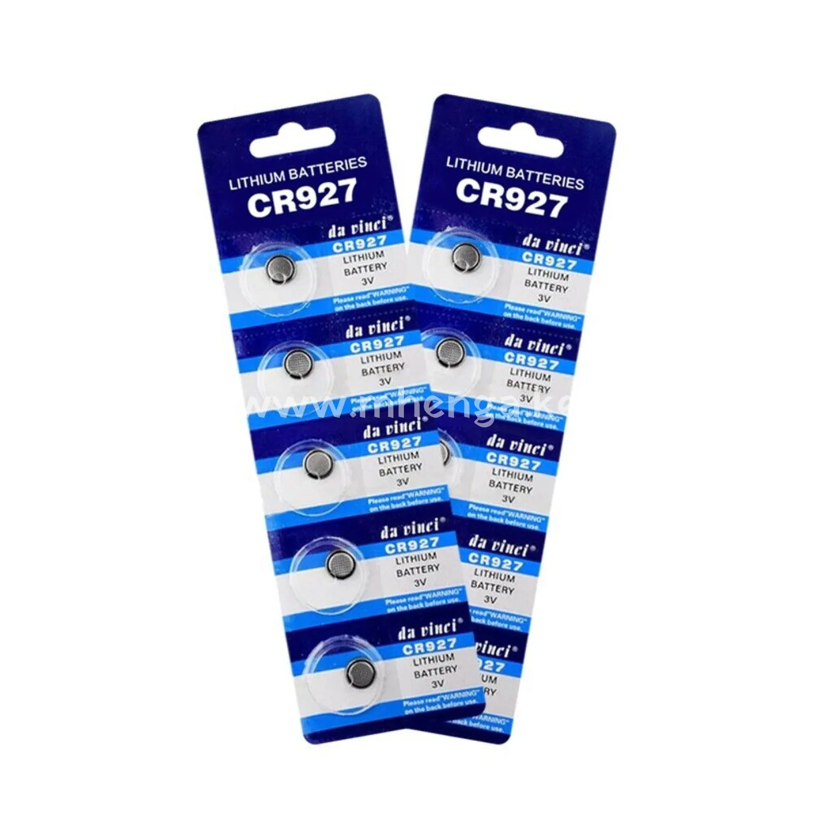 Da Vinci CR927 Lithium Blister Pack 3V 3 Volt Coin Cell Batteries (5 pcs)
