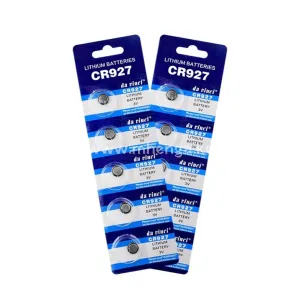 Da Vinci CR927 Lithium Blister Pack 3V 3 Volt Coin Cell Batteries (5 pcs)