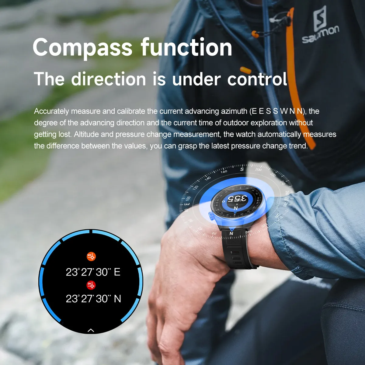 DATEOY G5 PLUS Smartwatch with 1.75" AMOLED Display, Bluetooth Call, GPS, Compass, 400mAh Battery, Multi-Dimensional Health Monitoring & Sleep Tracker