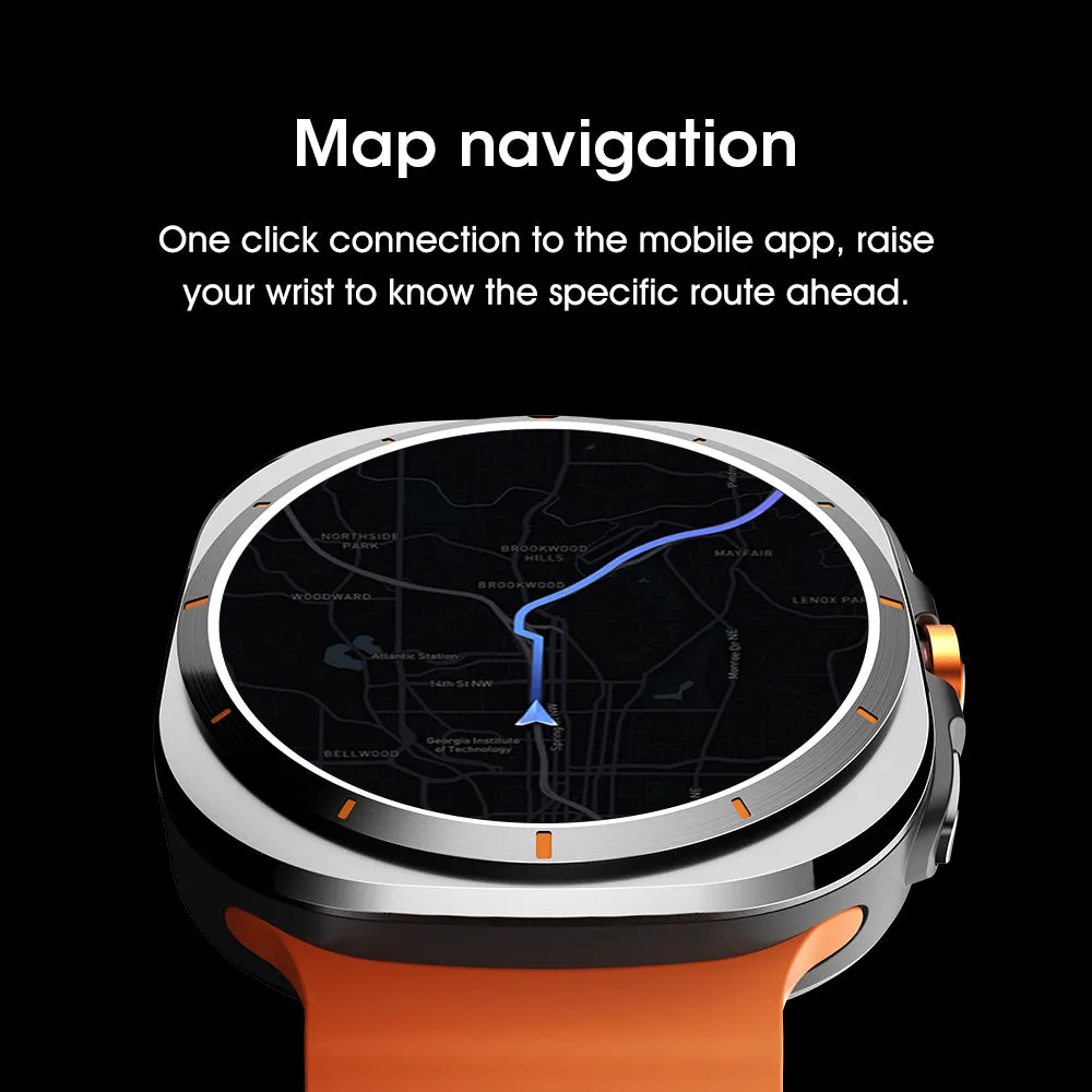DaTeoy M7 Ultra Smartwatch, Whsatpp, 1.43" HD Display, AI-Powered, ECG, GPS, IP68 Waterproof, Health Monitoring, ChatGPT, Compass, Bluetooth Call, NFC, Wireless Charging, SOS Alarm