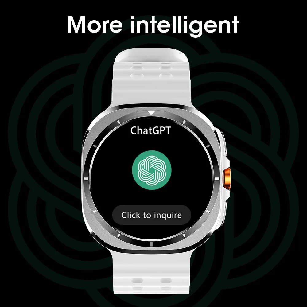 DaTeoy M7 Ultra Smartwatch, Whsatpp, 1.43" HD Display, AI-Powered, ECG, GPS, IP68 Waterproof, Health Monitoring, ChatGPT, Compass, Bluetooth Call, NFC, Wireless Charging, SOS Alarm