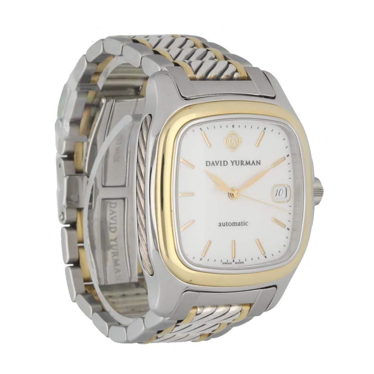 David Yurman T301-LS8 Steel Silver & Yellow Gold Thoroughbred Watch