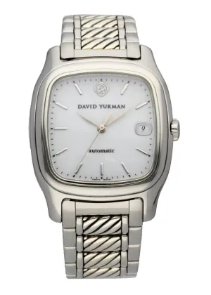 David Yurman T301-LST Stainless Steel & Silver Thoroughbred Automatic Watch