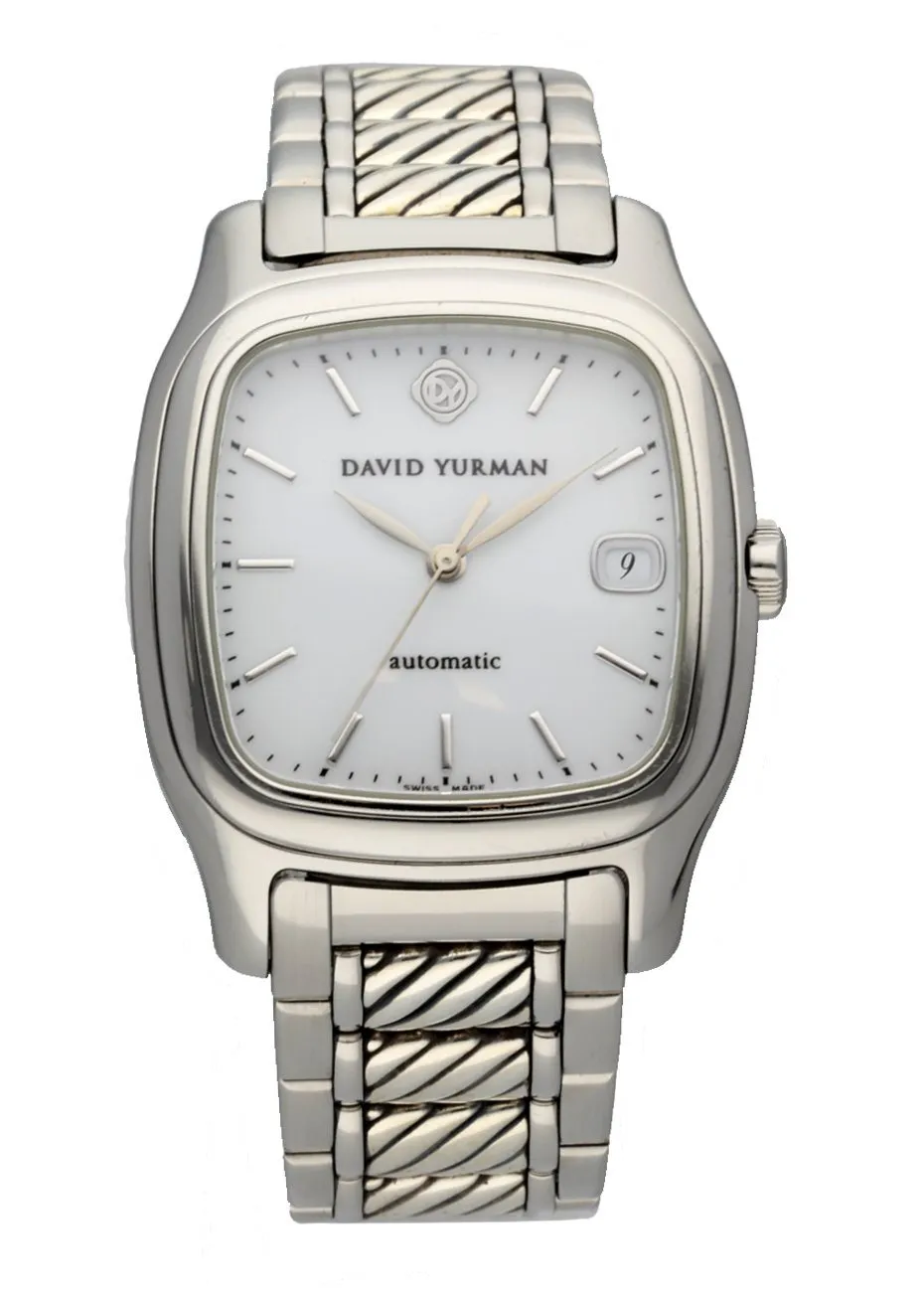 David Yurman T301-LST Stainless Steel & Silver Thoroughbred Automatic Watch