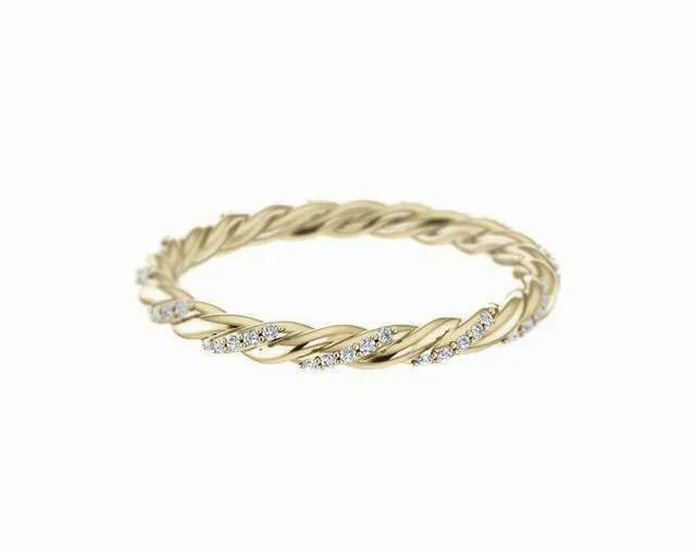 Diamond Twist Ring