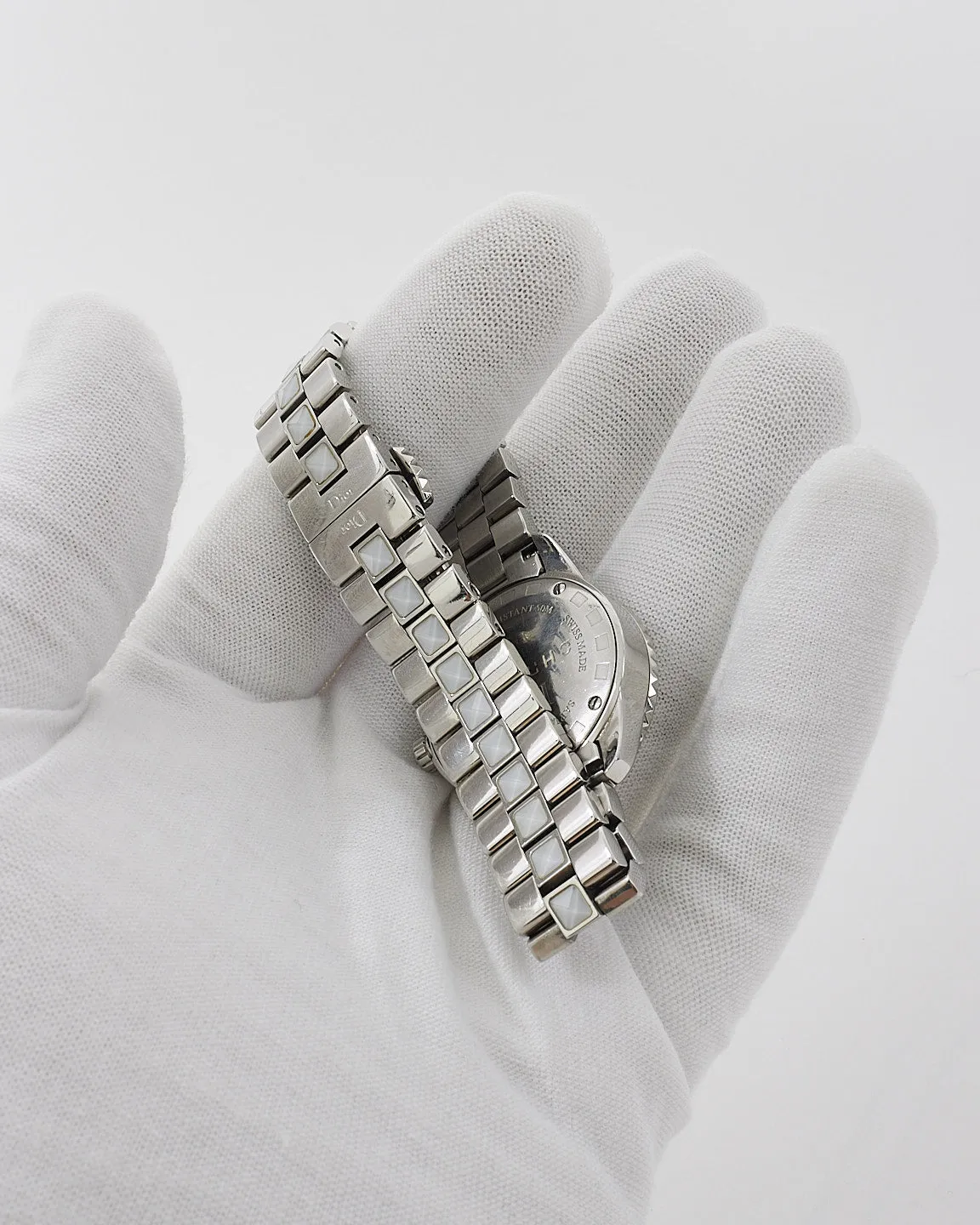 Dior Stainless Steel  Diamond Crystal Sapphire 29mm Quartz Watch