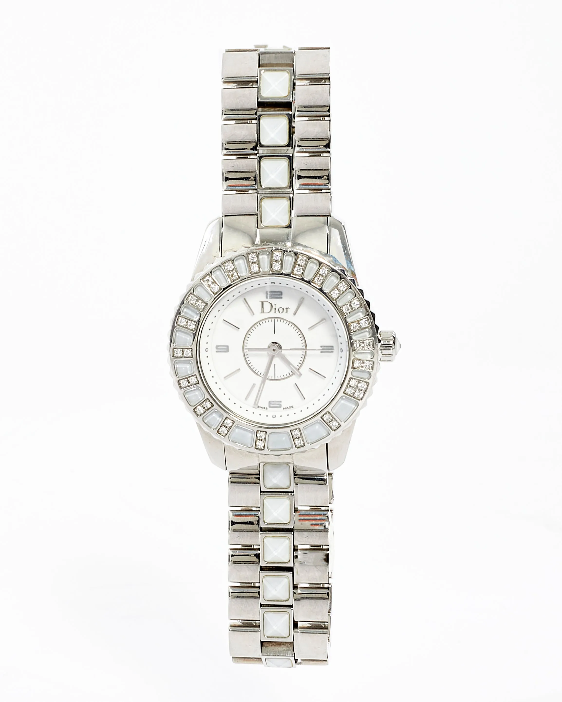 Dior Stainless Steel  Diamond Crystal Sapphire 29mm Quartz Watch