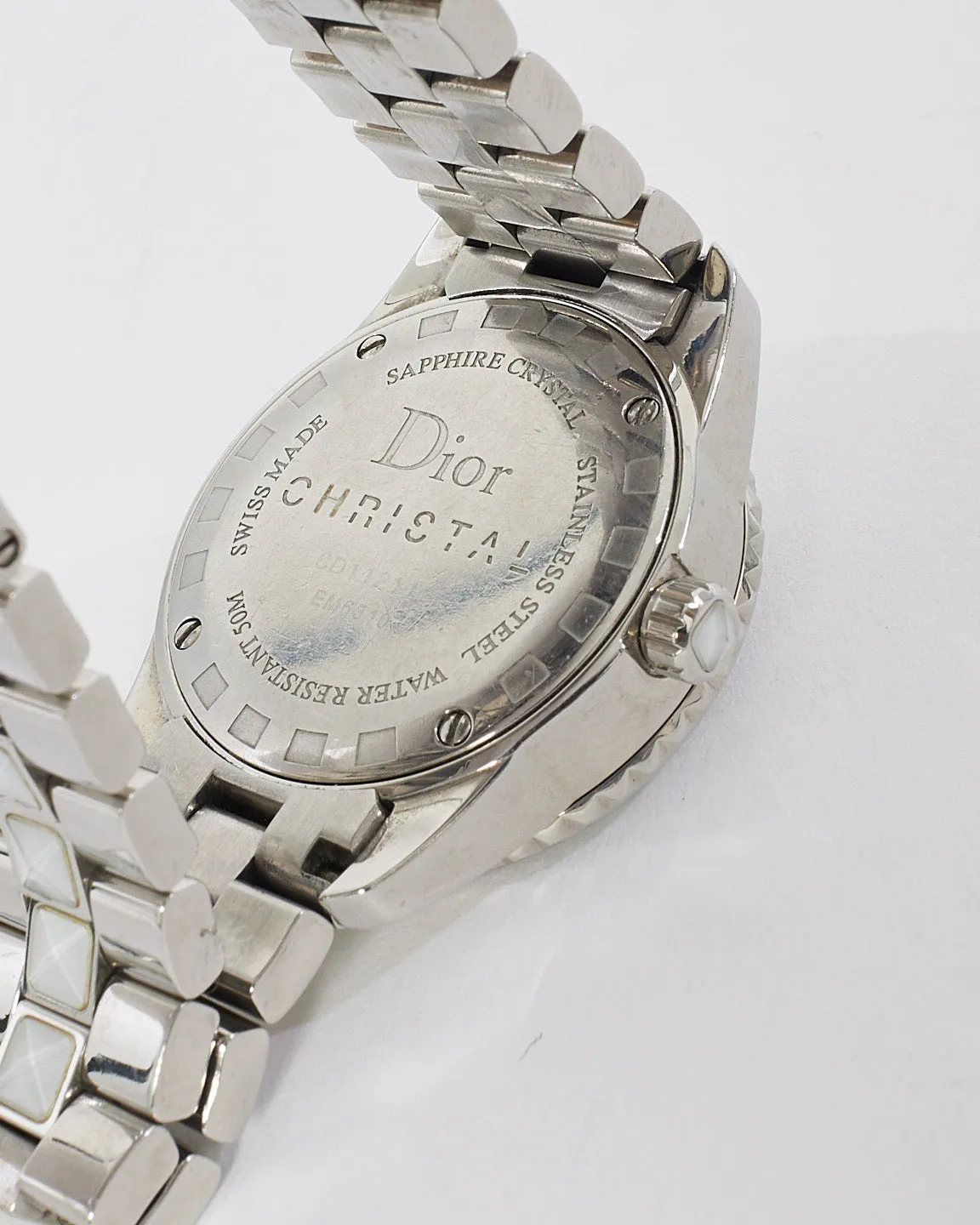 Dior Stainless Steel  Diamond Crystal Sapphire 29mm Quartz Watch