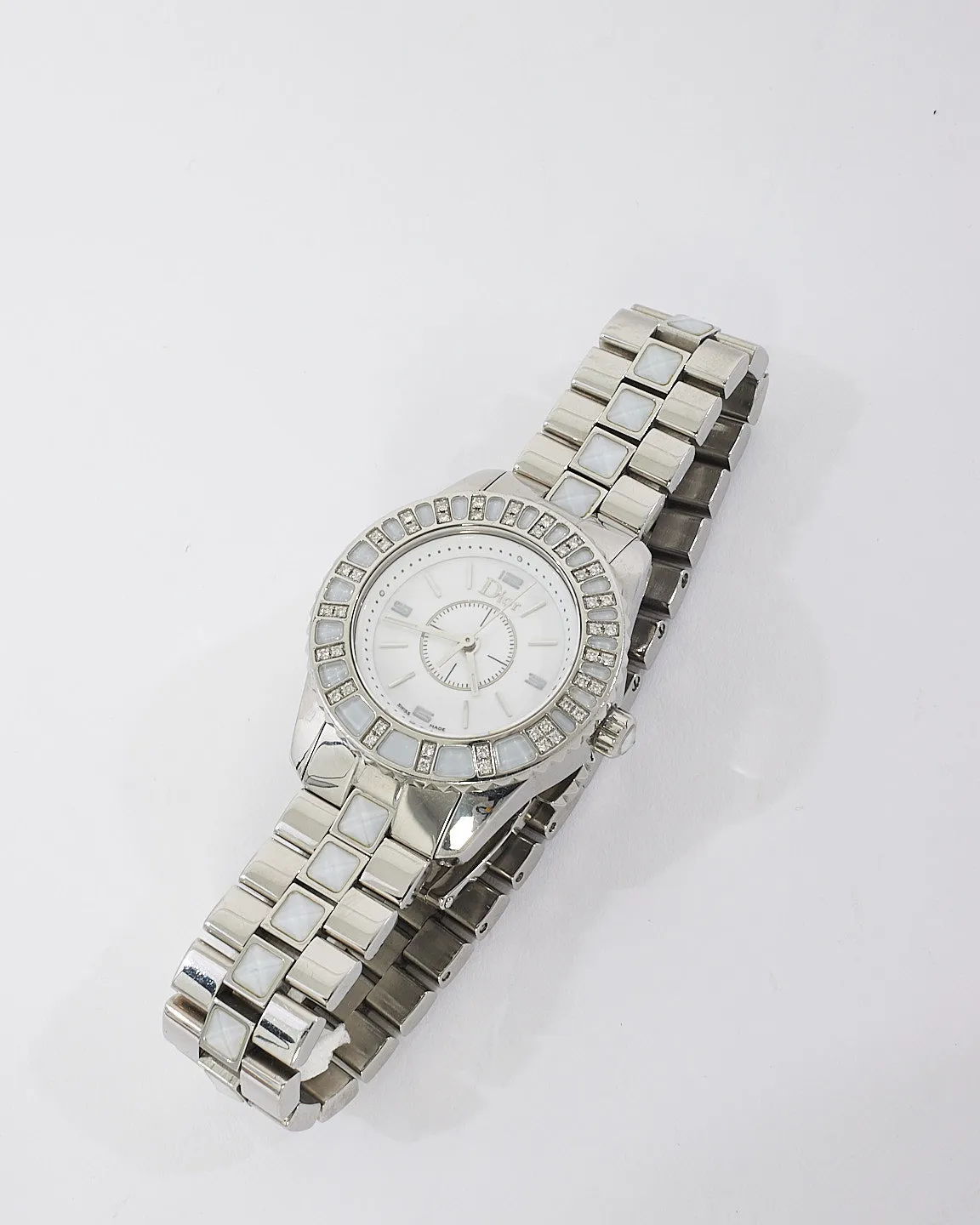 Dior Stainless Steel  Diamond Crystal Sapphire 29mm Quartz Watch