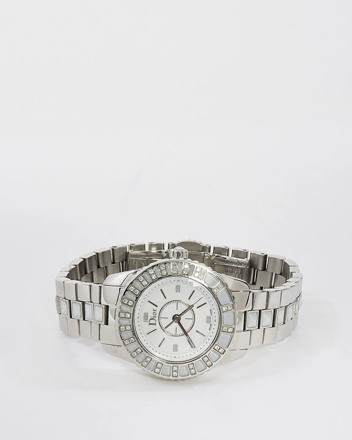 Dior Stainless Steel  Diamond Crystal Sapphire 29mm Quartz Watch